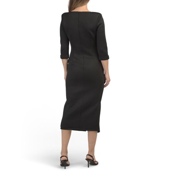 BLACK HALO Black Made In Usa Kismet Midi Dress - Picture 2 of 2